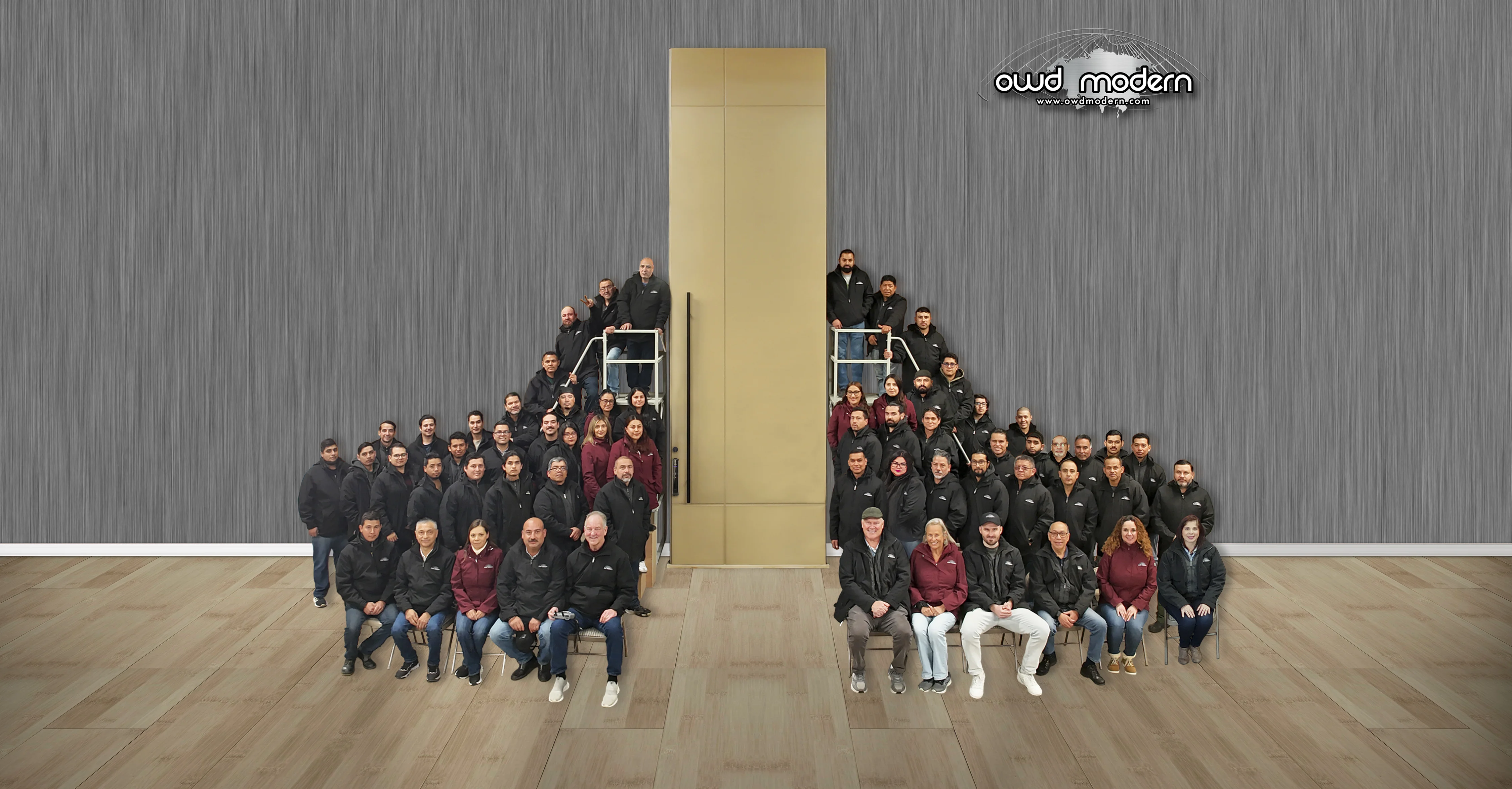 Old World Door team working on handcrafted custom doors